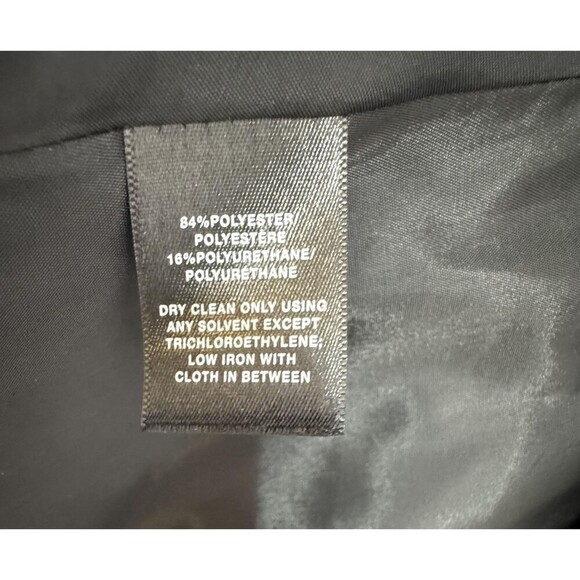 Lafayette 148 New York Open Blazer Size 10 Black Peplum Jacket Career Office - Picture 6 of 7